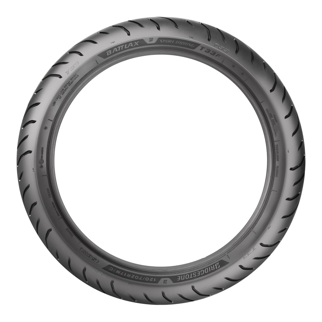 Bridgestone Battlax T33 120/70ZR19 Front Sport Touring Tyre (60W)